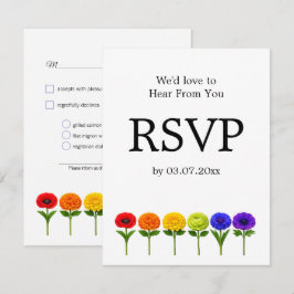 Cartão RSVP 🌈 Prosperar Juntos –com Escolhas de Refeições