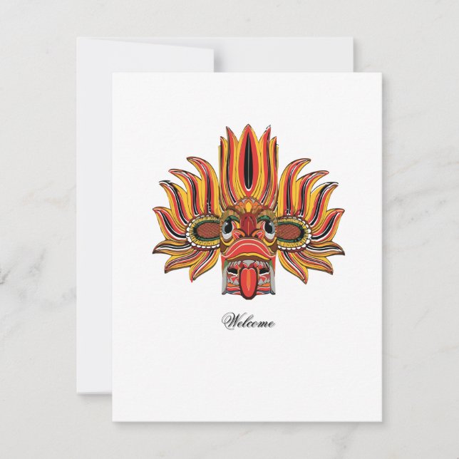 Cartão RSVP Raksha (Frente)