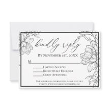 Recepção de casamento Floral Moderna Minimalista