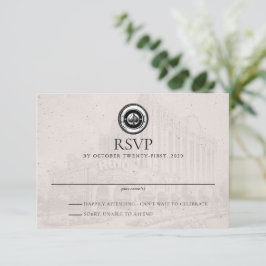 Cartão RSVP Reno Passport Wedding