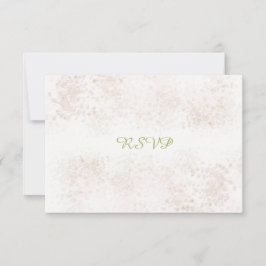Cartão RSVP Responder com Rubor Flush