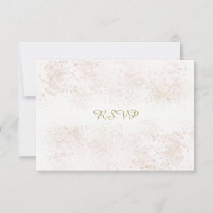 Cartão RSVP Responder com Rubor Flush
