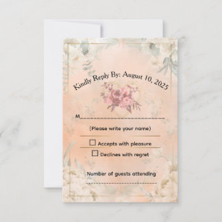 Cartão RSVP Response Card