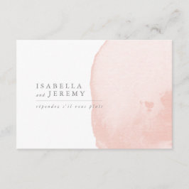 Cartão RSVP Respostas de casamento em branco de água com cartã