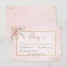 Rosas de Blush e Destaques Dourados