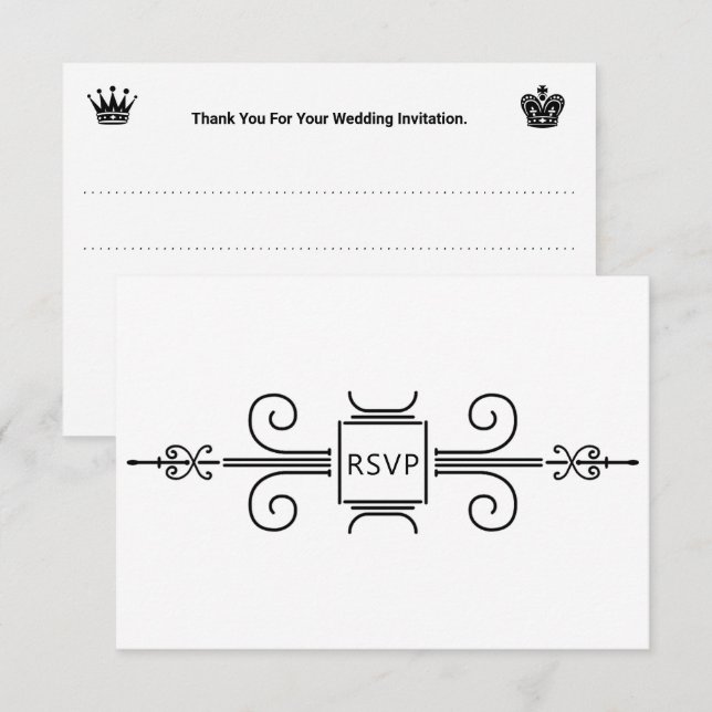 Cartão RSVP Rosas Florais Vermelhos Cor-de-Rosa Elegante Casam (Frente/Verso)