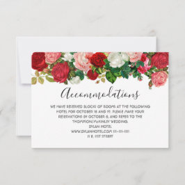Cartão RSVP Rosas Floral Garland Flower Casamento