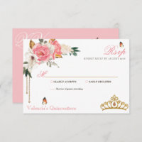 Rosas rosa Douradas Gemstone Tiara Quinceanera