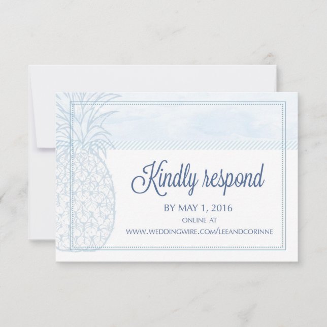 Cartão RSVP RSVP, 1º de maio (Frente)