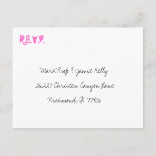 Cartão RSVP RSVPs ROCKER