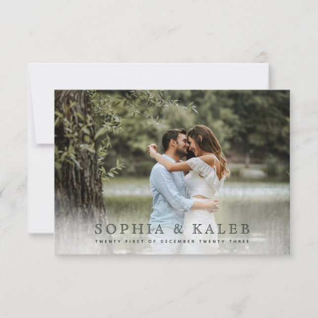 Cartão RSVP Rustic Floral (Frente)