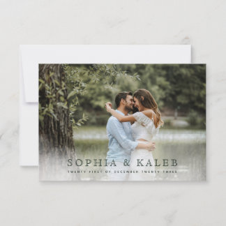 Cartão RSVP Rustic Floral