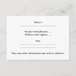 Cartão RSVP Sagitário. Sinal da astrologia do zodíaco. Preto