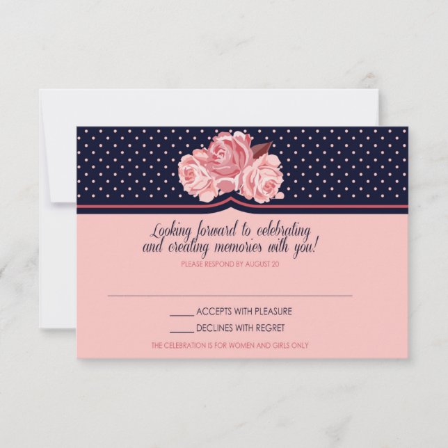 Cartão RSVP Sara Fine Response Card (Frente)