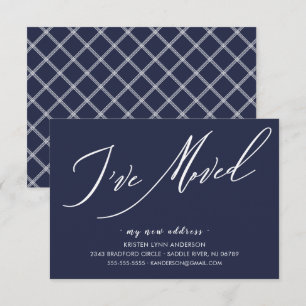 Cartão RSVP Script moderno que movi o lançamento móvel