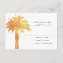 Serene Palm Tree Watercolor | VP de Casamento