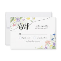 Simples e Elegantes Flores Silvestres em Aquarela 