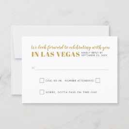 Cartão RSVP Sinal de Casamento de Las Vegas - Engraçado