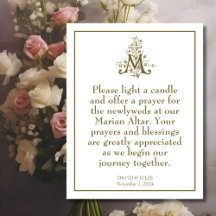 Sinal do Altar da Mãe Bendita Cruz Mariana Dourada