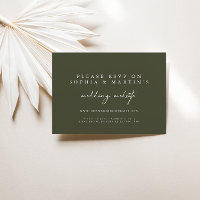 Site de Casamento Online do Elegant Modern Green R