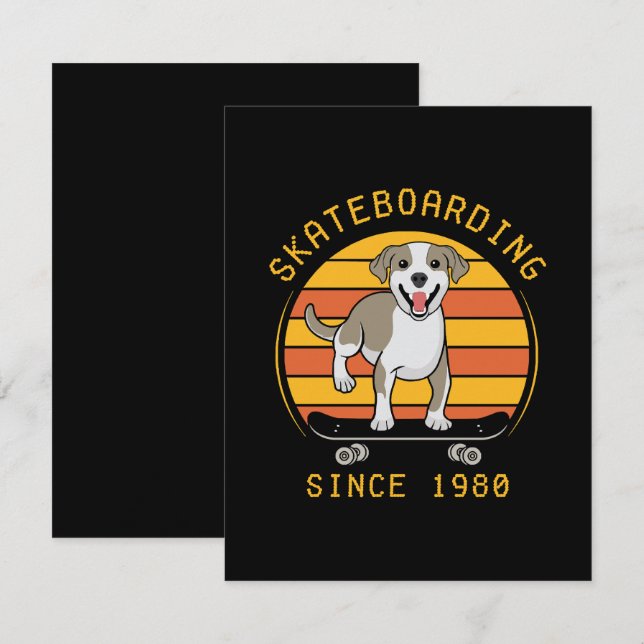 Cartão RSVP Skate desde 1980 (Frente/Verso)