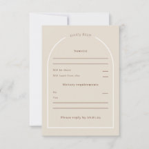 SOPHIA Modern Desert Boho Response Card