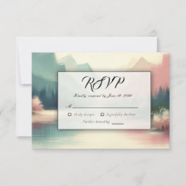 Cartão RSVP Suaves Ecos das Montanhas