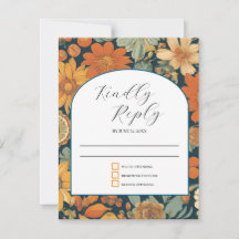 Sunset Blooms: Casamento Laranja na década de 70