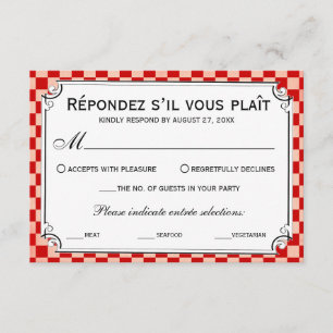 Cartão RSVP Tabuleiro de damas de Steampunk que Wedding