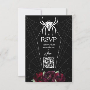 Cartão RSVP Tecido de Aranha da Sagrada União Caixa Preta Bran