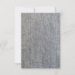 Cartão RSVP tecido jeans