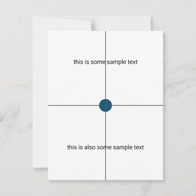 Cartão RSVP teste de amostra (Frente)