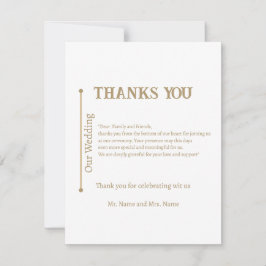 Cartão RSVP Thank you
