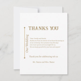 Cartão RSVP Thank you