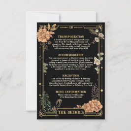 Cartão RSVP Till Death Do Us Part Details Card