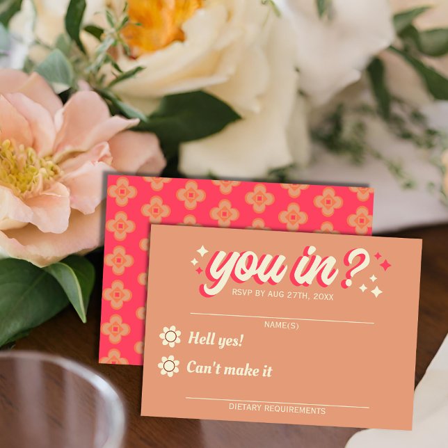 Cartão RSVP Tipografia em negrito retrorreflectora Casamento C (Criador carregado)