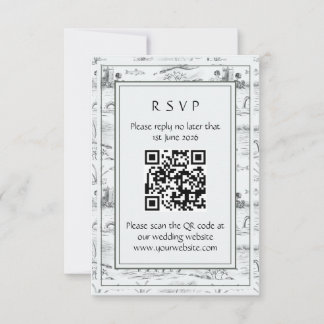 Cartão RSVP Toile Loch Ness
