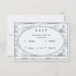 Cartão RSVP Toile Loch ness
