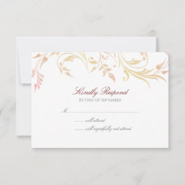 Cartão RSVP Tornado de Outono