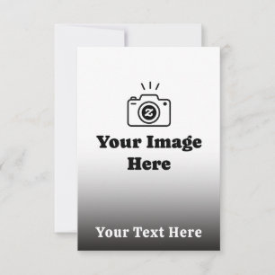Cartão RSVP Torne-o Seu Com Foto e Texto Favoritos