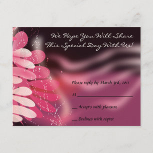 Cartão RSVP Twins Dove of Peace B'nai Mitzvah Bat Reply Card