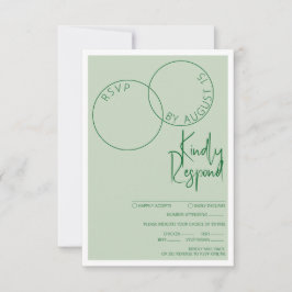 Cartão RSVP Two Rings Response Card