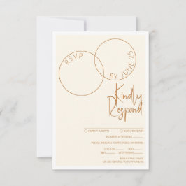 Cartão RSVP Two Rings Response Card