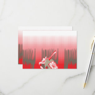 Cartão RSVP Um design gráfico vibrante apresenta um vermelho,
