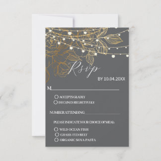 Cartão RSVP "Uma História de Amor se Desdobra: Nosso Casamento