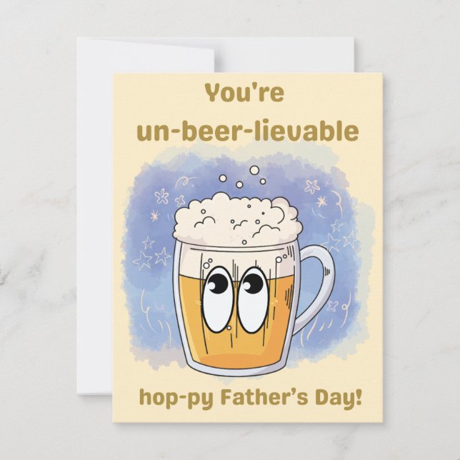 Cartão RSVP un-cervejable - Limited Dia de os pais Edition (Frente)