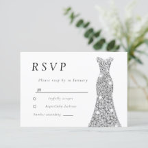 Vestido de Diamante Prateado para Noiva ou Festa d