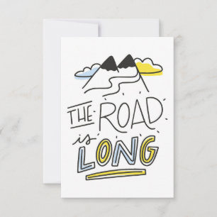 Cartão RSVP Viagem Art A Estrada É Longa