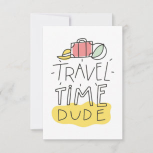 Cartão RSVP Viagem Art Viagem Time Duo