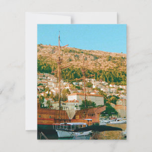 Cartão RSVP Viagem Dubrovnik Croácia
